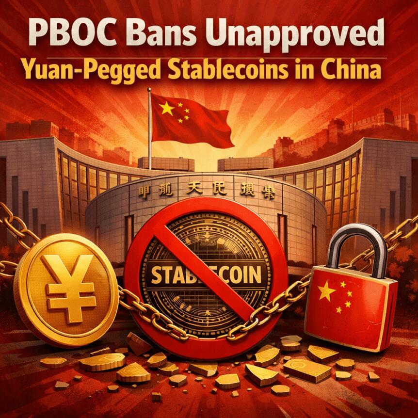 PBOC Bans Unapproved Yuan-Pegged Stablecoins In China