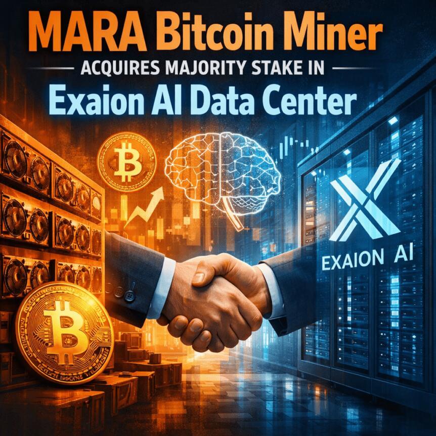 MARA Bitcoin Miner Acquires Majority Stake In Exaion AI Data Center