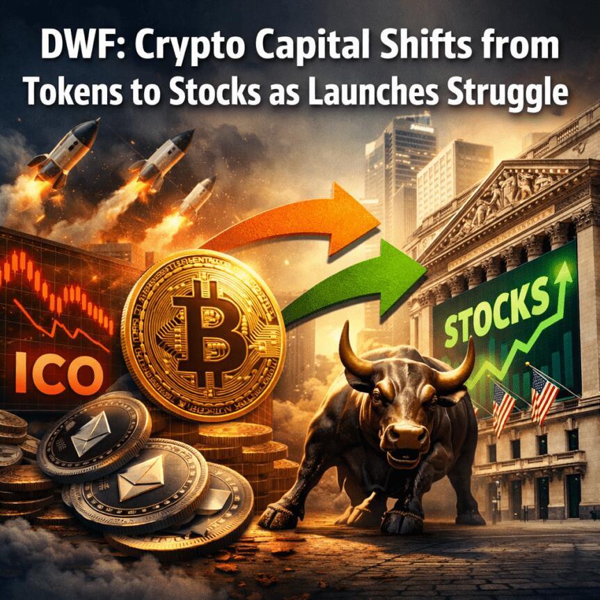 DWF: Crypto Capital Shifts From Tokens To Stocks As Launches Struggle