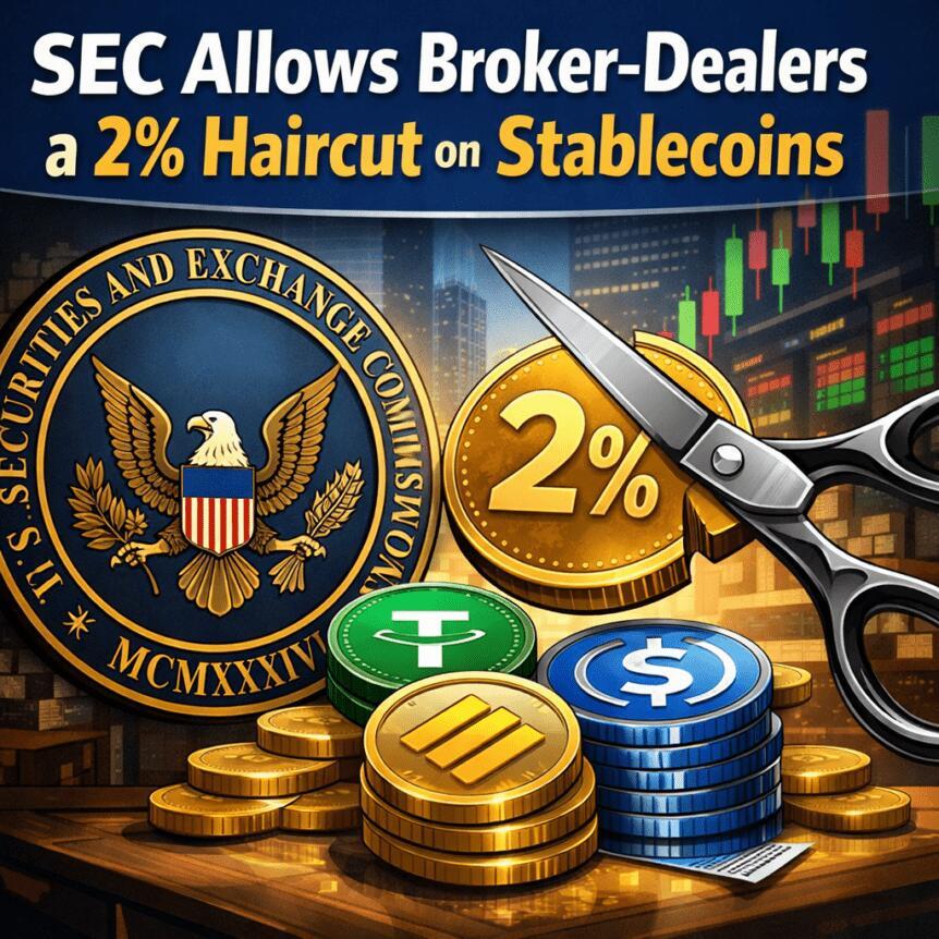 تسمح هيئة الأوراق المالية والبورصة (SEC) للوسطاء والمتداولين بتخفيض نسبة 2٪ على العملات المستقرة