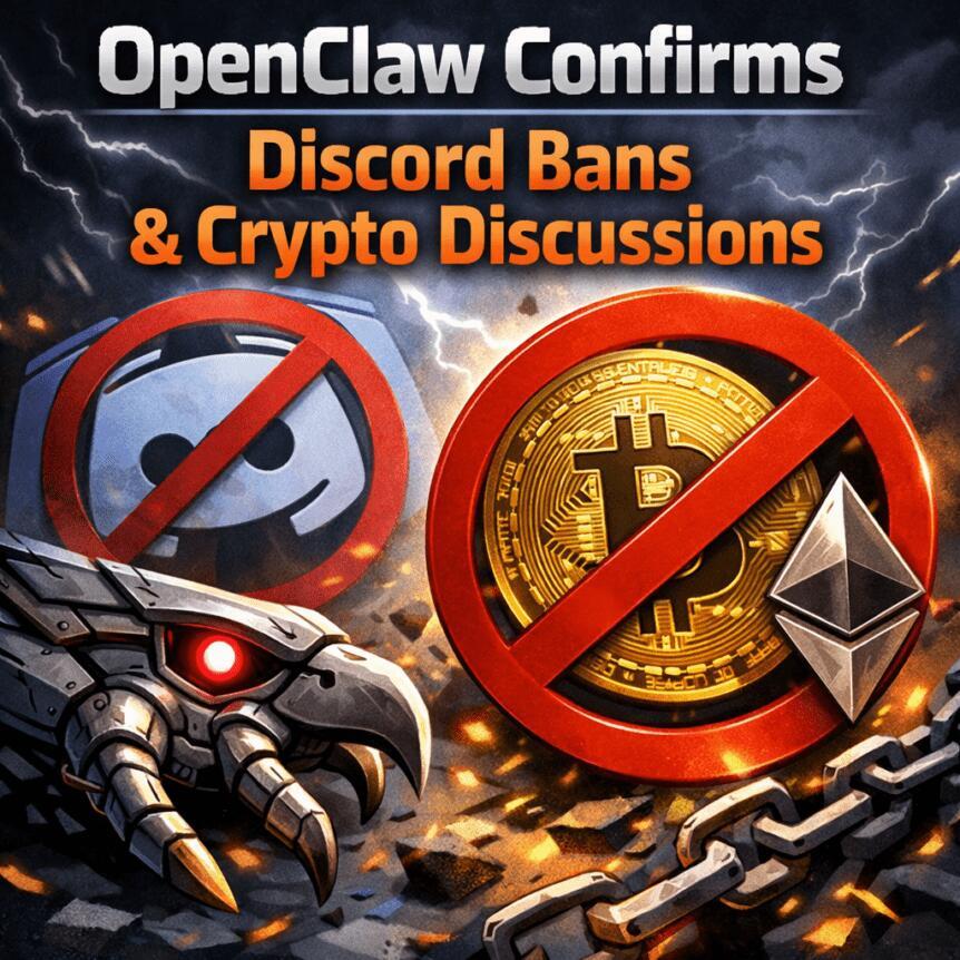 Openclaw confirma la prohibición de la discordia en las discusiones sobre Bitcoin y criptomonedas