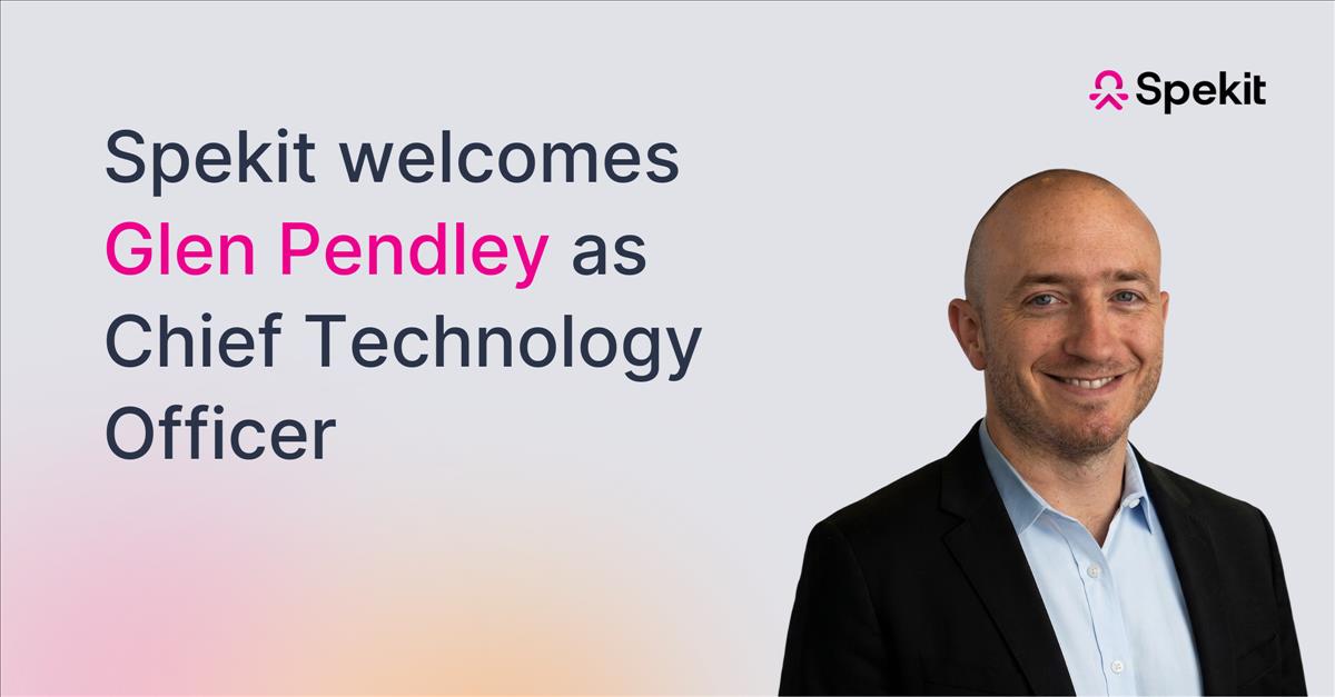 Spekit Names Glen Pendley As Chief Technology Officer