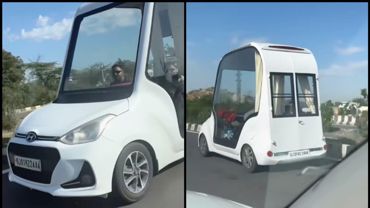 Vídeo viral: Hyundai Grand I10 modificado para convertirlo en un vehículo con cabina de estilo lujoso aturde a Internet [Ver]