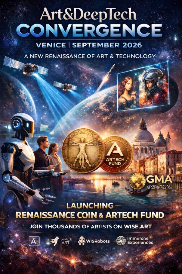WISeKey’s WISe.Art and GMA Once Again Revolutionize the Future of Art and Technology in an Extraordinary Event in Venice