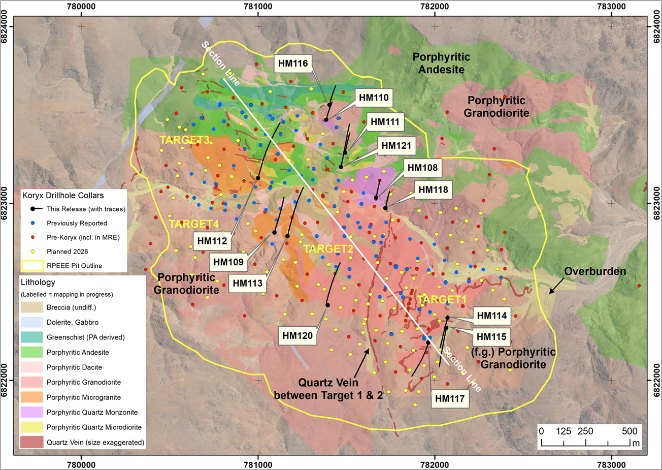 Koryx Copper anuncia nuevos resultados de perforación significativos en el proyecto Haib Copper, en el sur de Namibia