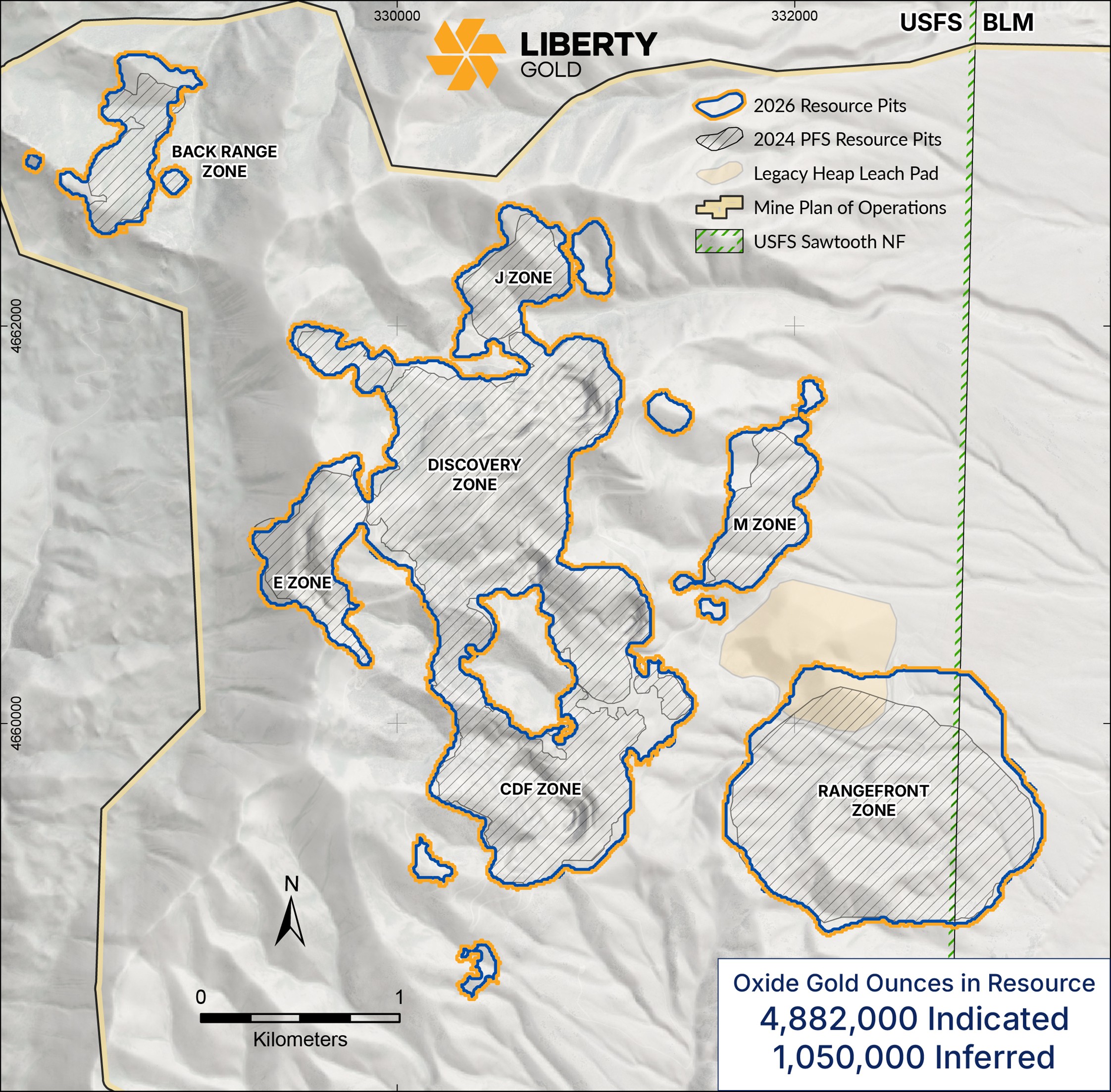 Liberty Gold Announces Updated Mineral Resource Estimate for the Black Pine Oxide Gold Project, Idaho