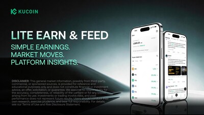 KuCoin Enhances Lite Mode With Earn and Feed, Supporting Confident Entry Into Crypto and Broader Adoption