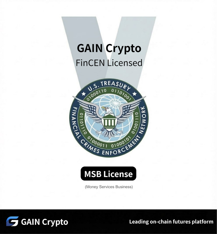 GAIN Crypto Secures U.S. FinCEN MSB Registration as Global User Base Surpasses One Million, Marking a New Phase for Compliant and Scalable Decentralized Futures Trading