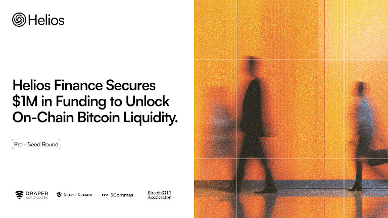 Helios Finance obtiene 1 millón de dólares en financiación para desbloquear la liquidez de Bitcoin en cadena