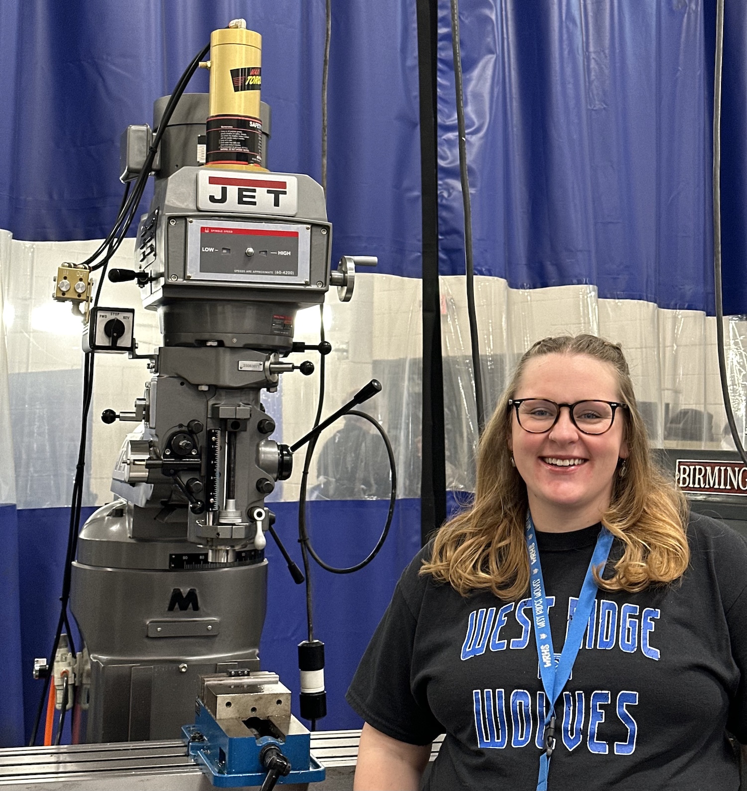 2023 graduate brings machining expertise to high school classroom
