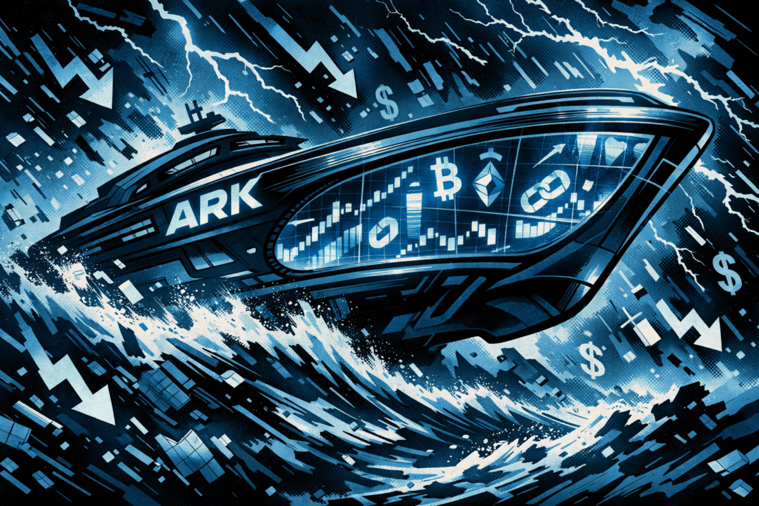 باعت ARK Invest أسهم Coinbase بقيمة 22 مليون دولار مع زيادة انكشافها على Bullish.