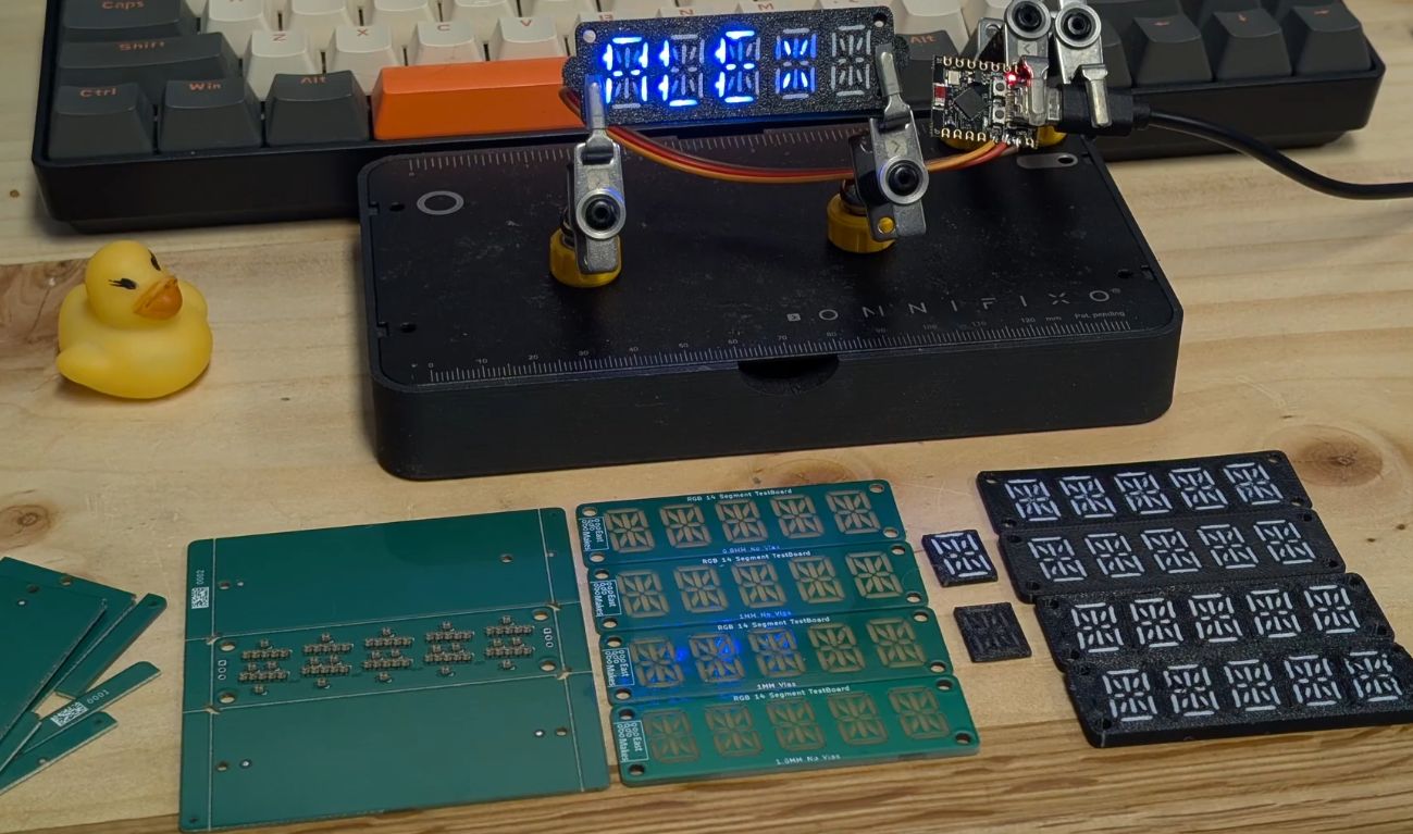 Designing a Compact RGB 14-Segment Display