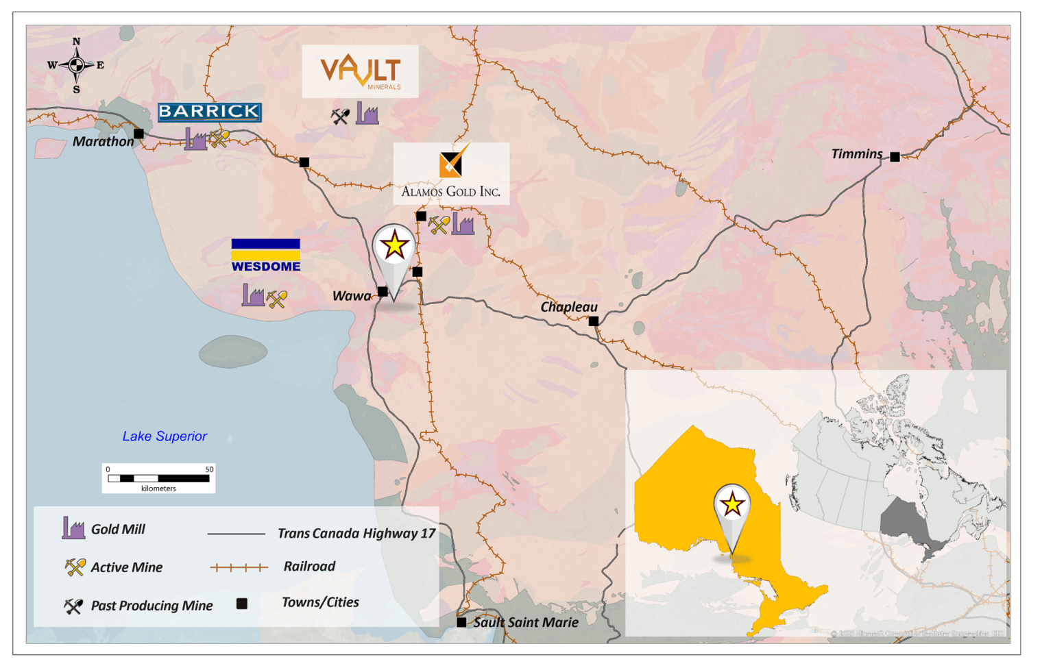 La provincia respalda los esfuerzos mineros junior al norte de Sault
