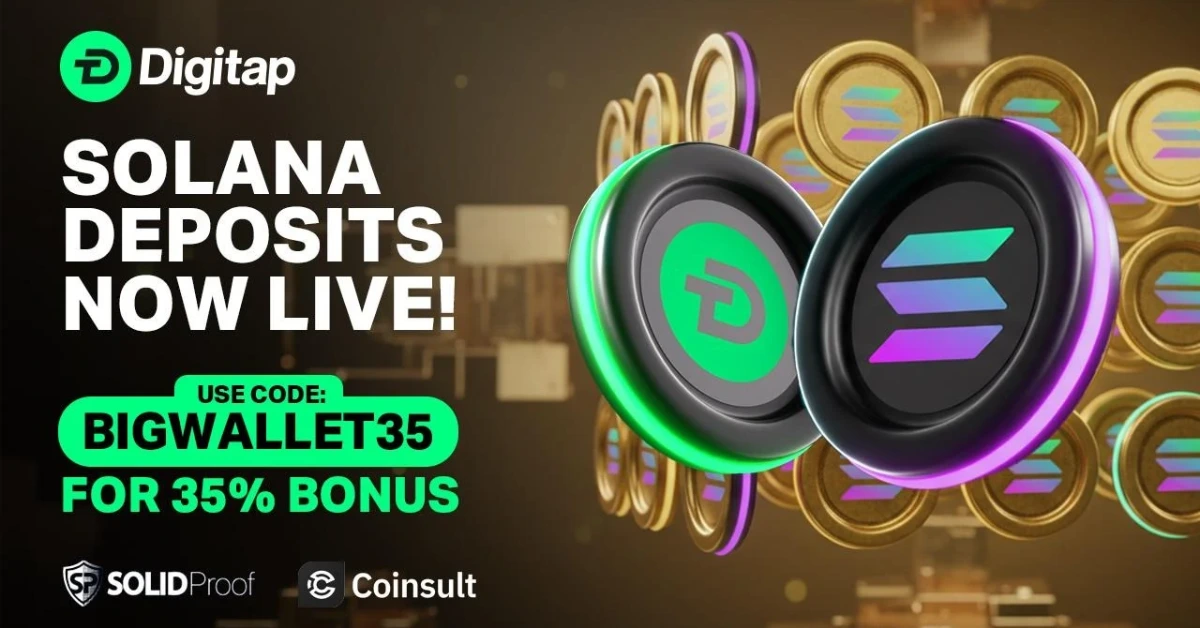 Digitap ($TAP) Solana Deposits Set to Drive 1,100% Gains: Best Altcoin to Buy