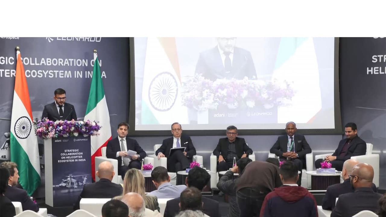 Adani, Leonardo partner for helicopter manufacturing ecosystem in India