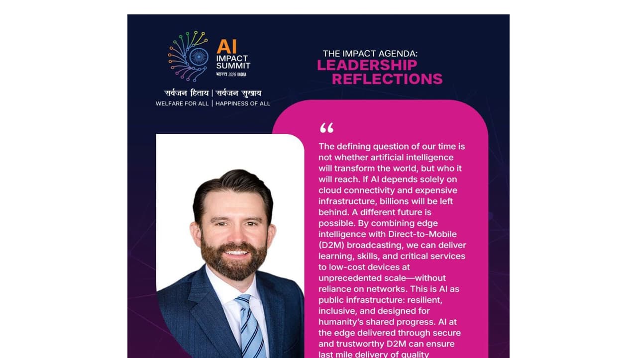 يحث الرئيس التنفيذي لشركة Sinclair على الذكاء الاصطناعي الشامل عبر Direct-to-Mobile قبل القمة