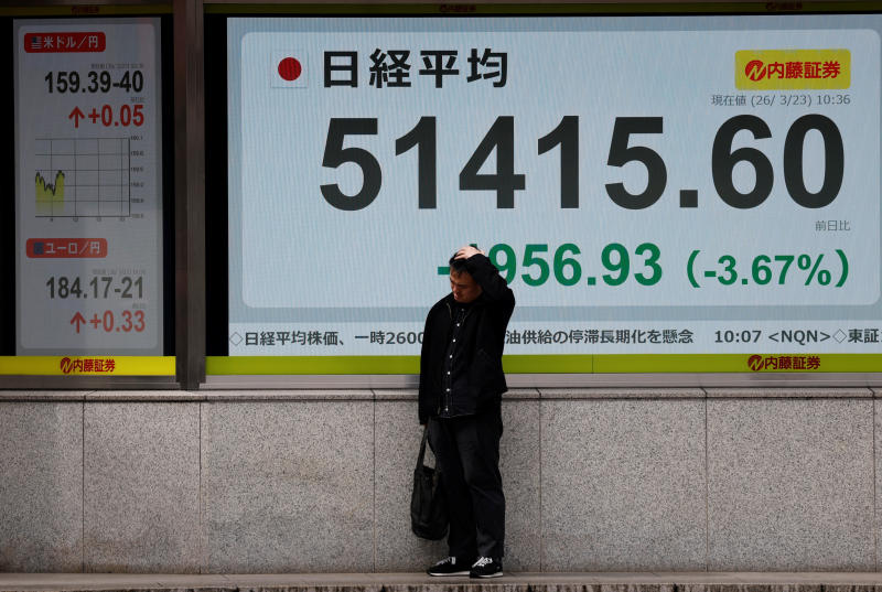 Thai stocks plunge, Asia shares slide as Gulf war rages