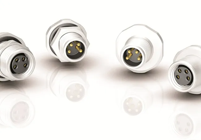 Binder M8 variants feature solder-connection design