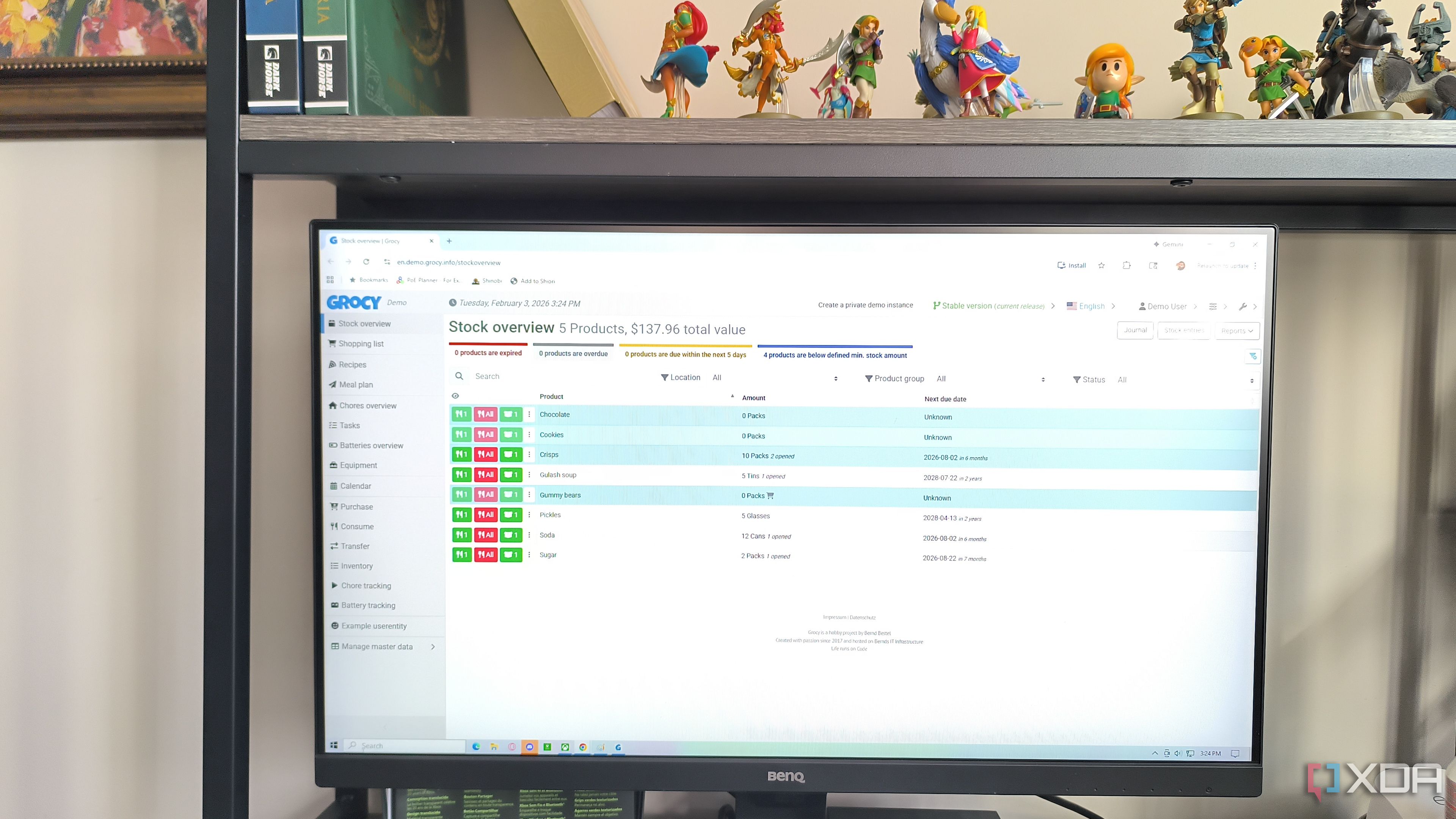 بدا برنامج Grocy كأداة رائعة ذاتية الاستضافة، حتى استخدمته لمدة أسبوع.