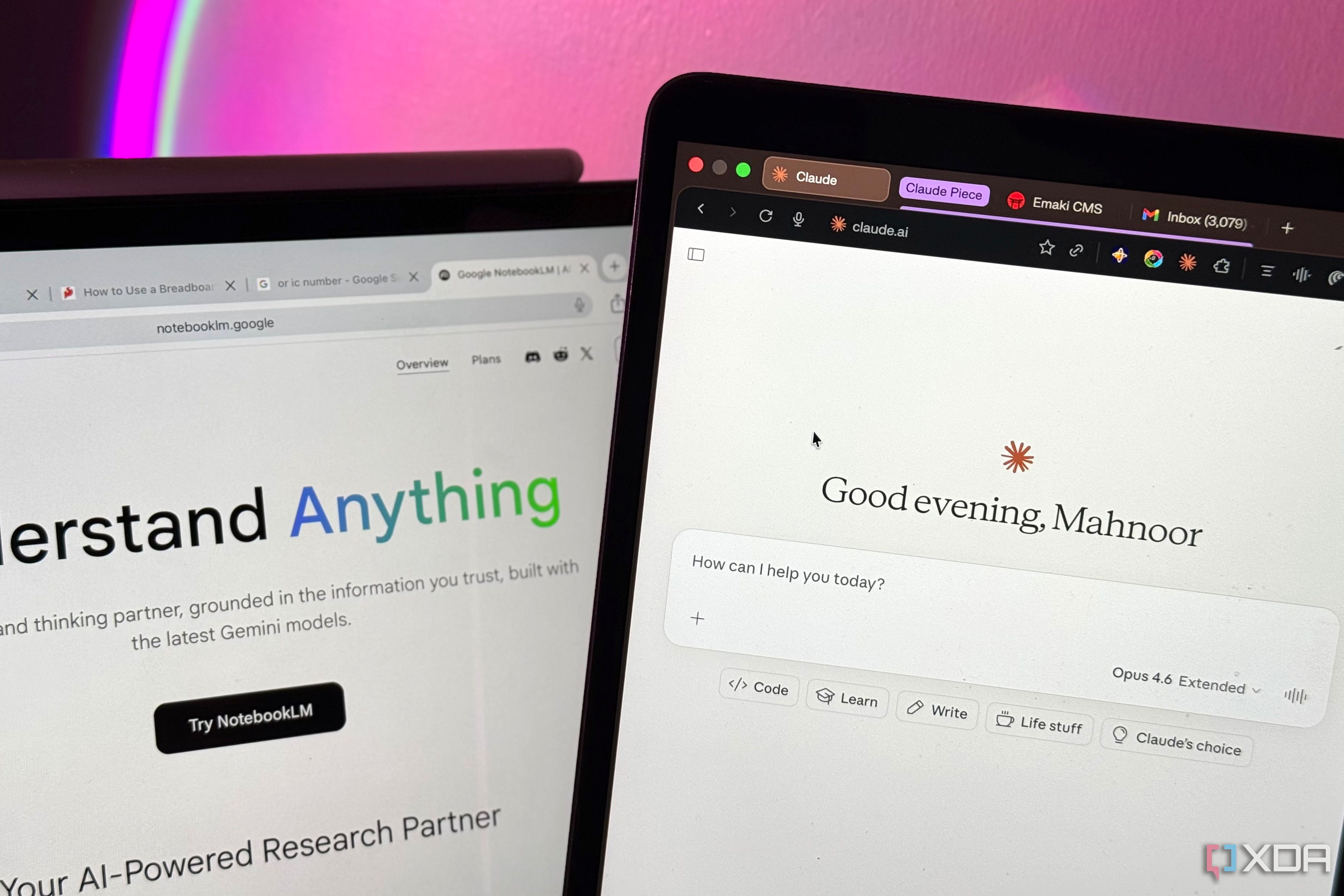 I replaced my single AI workflow with Claude and NotebookLM, and they cover each other's blind spots