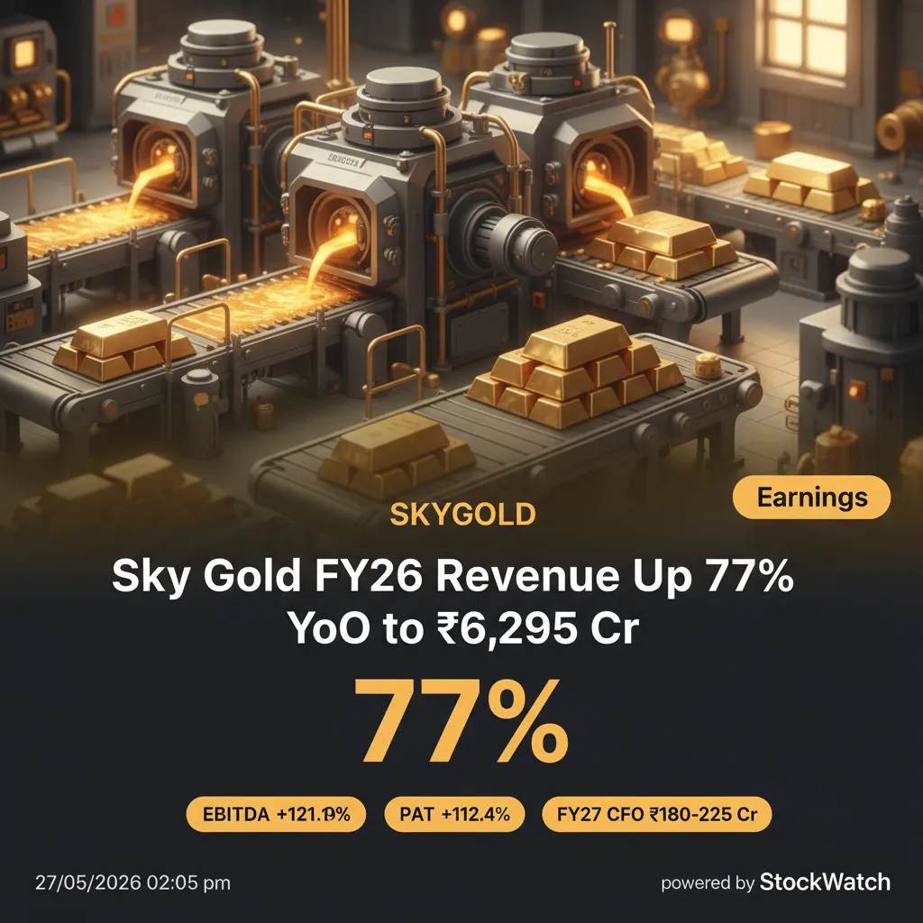 Sky Gold FY26 Revenue Up 77% YoY to ₹6,295 Cr