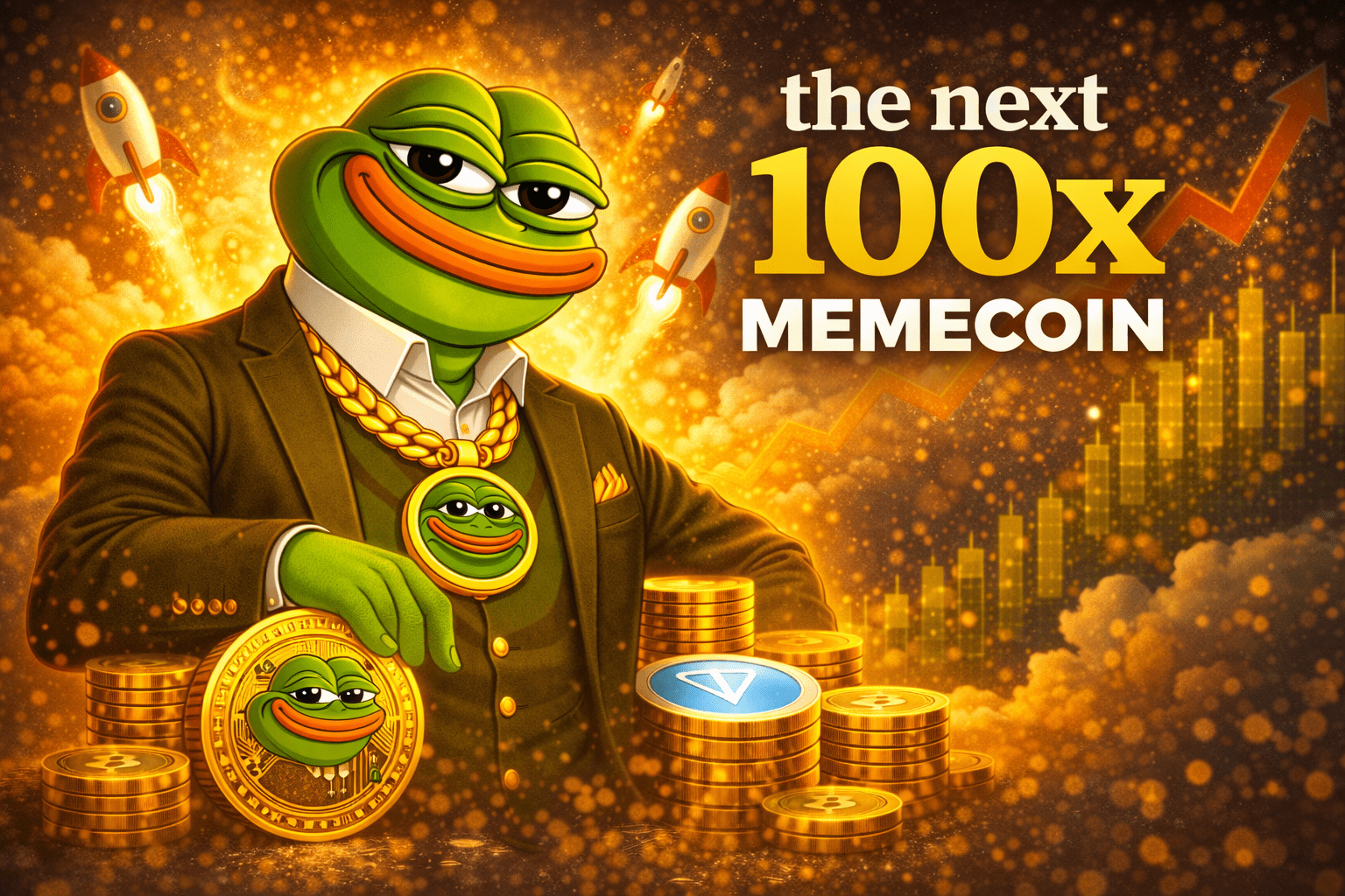 قد يكون Pepeto ($PEPETO) العملة الميمية التي تحقق مكاسب مضاعفة تصل إلى 100 ضعف بحلول عام 2026، وهذا هو السبب وراء مقارنته بـ Dogecoin.