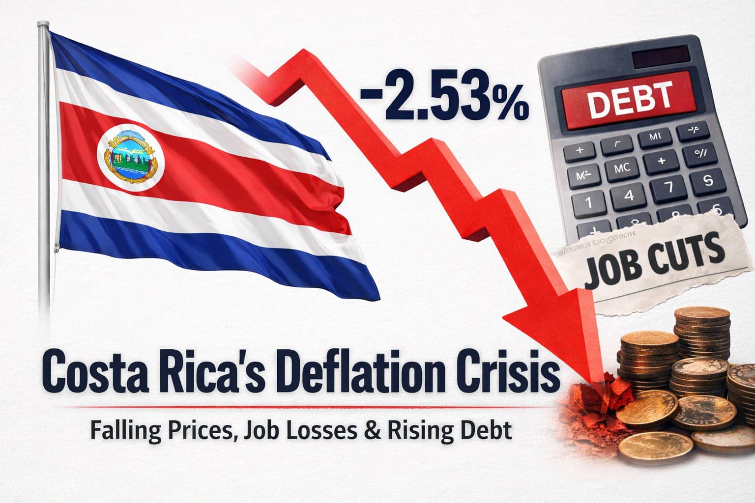 Why Falling Prices in Costa Rica Are a Warning Sign for Jobs Growth and Debt
