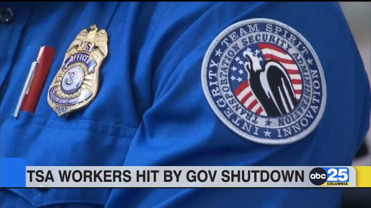 TSA workers hit by government shutdown