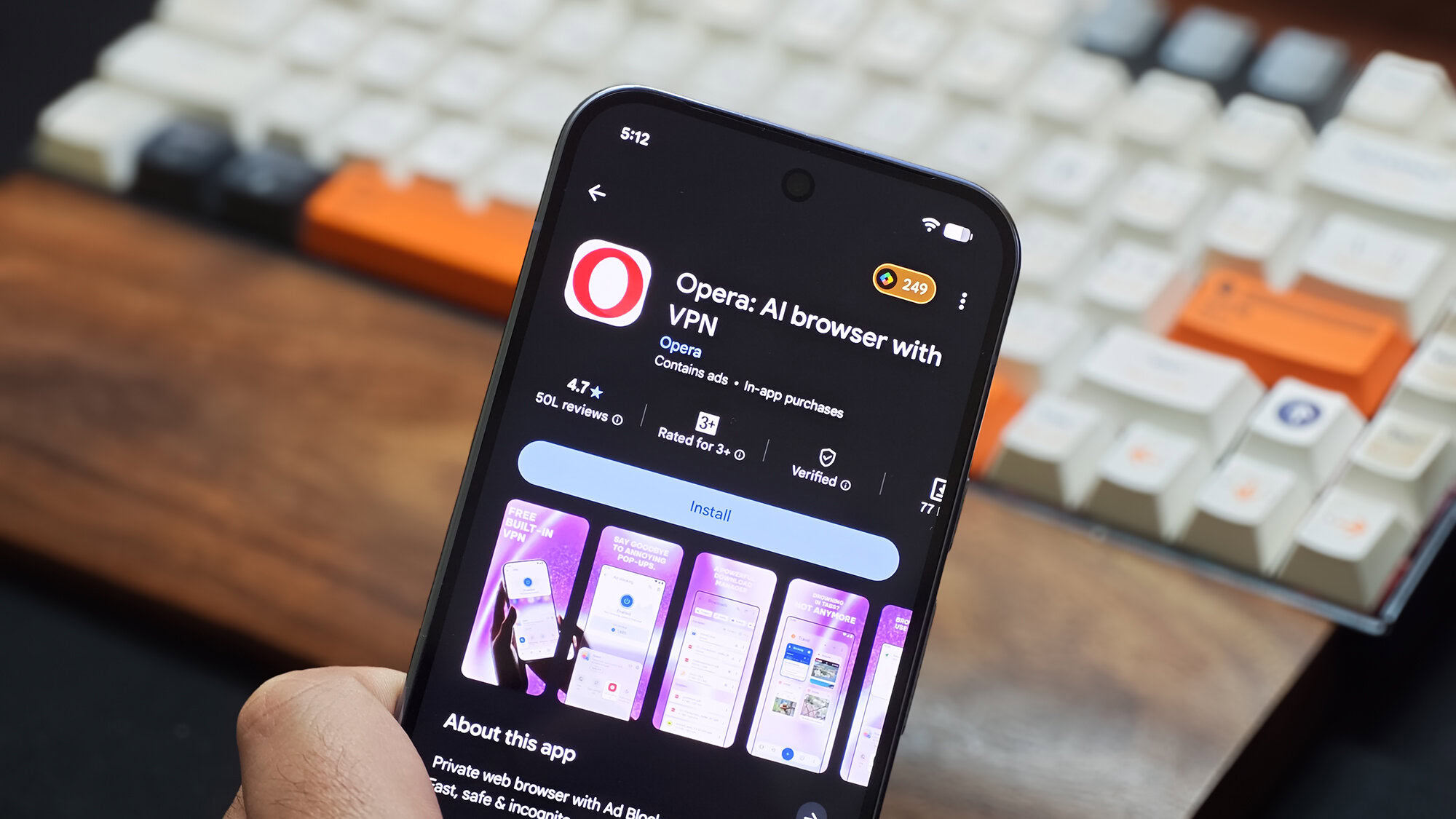 يحصل Opera على Android على تغيير في الشاشة الرئيسية مع سهولة الوصول إلى Google AI Mode
