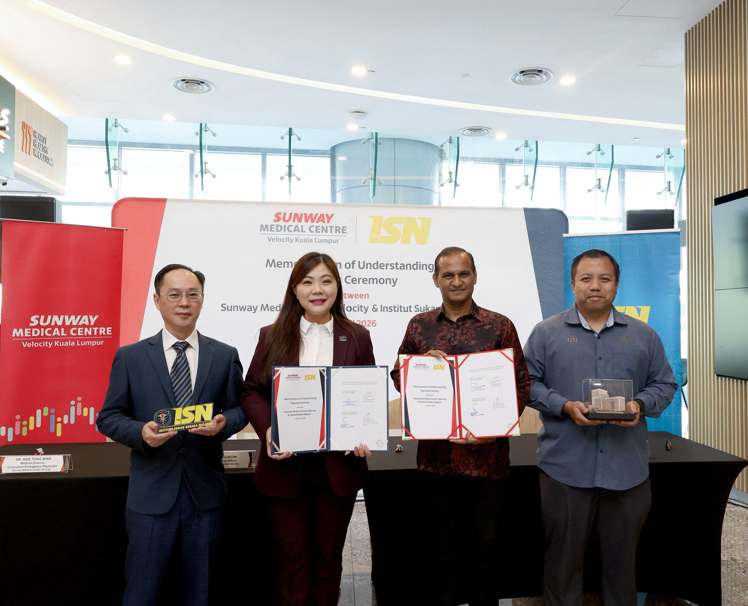 Sunway Medical Centre Velocity, Institut Sukan Negara Partner to Strengthen Athlete Healthcare