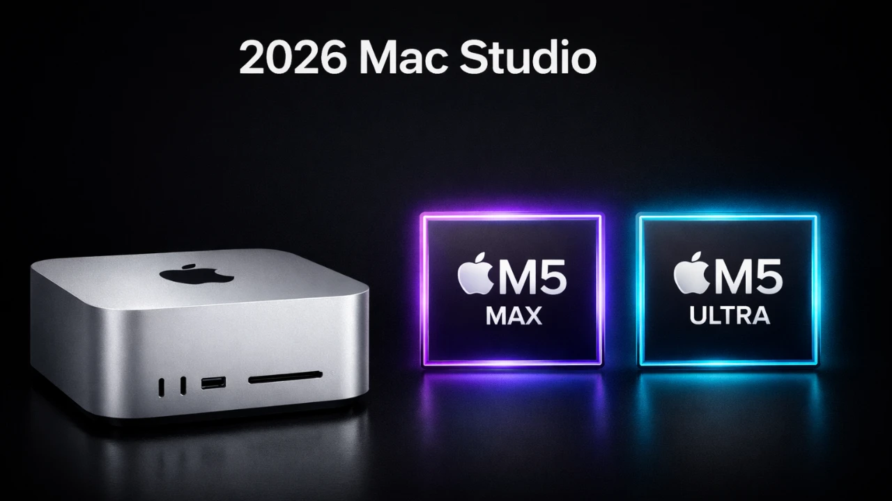 تسريبات Mac Studio 2026: تفاصيل Thunderbolt 5 وذاكرة الوصول العشوائي (RAM) سعة 128 جيجابايت وM5 Ultra