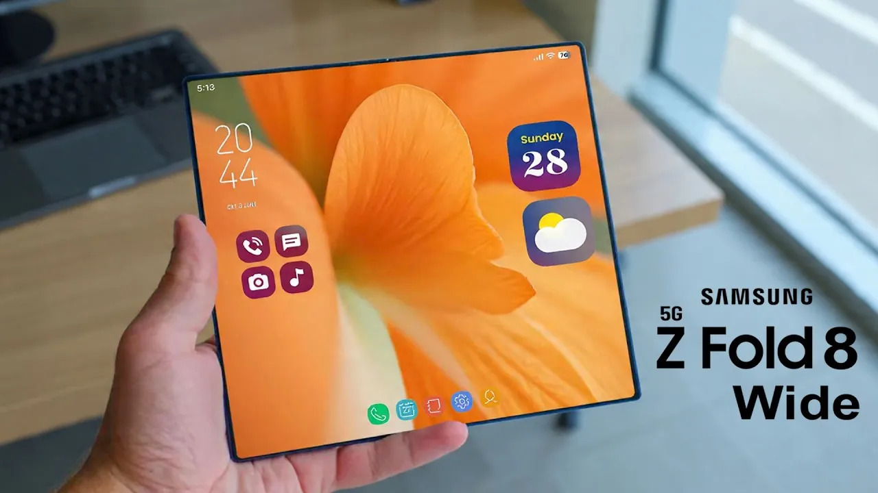Samsung Galaxy Z Fold 8 ancho