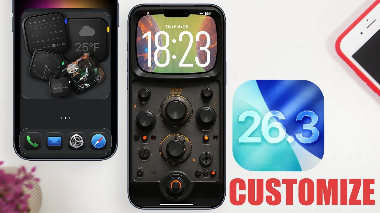 تخصيص iOS 26.3: نصائح لشاشة القفل والشاشة الرئيسية المثالية