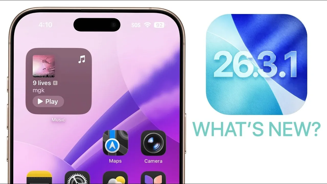 Apple lanza iOS 26.3.1: por qué debería instalar esta actualización 'menor' de inmediato
