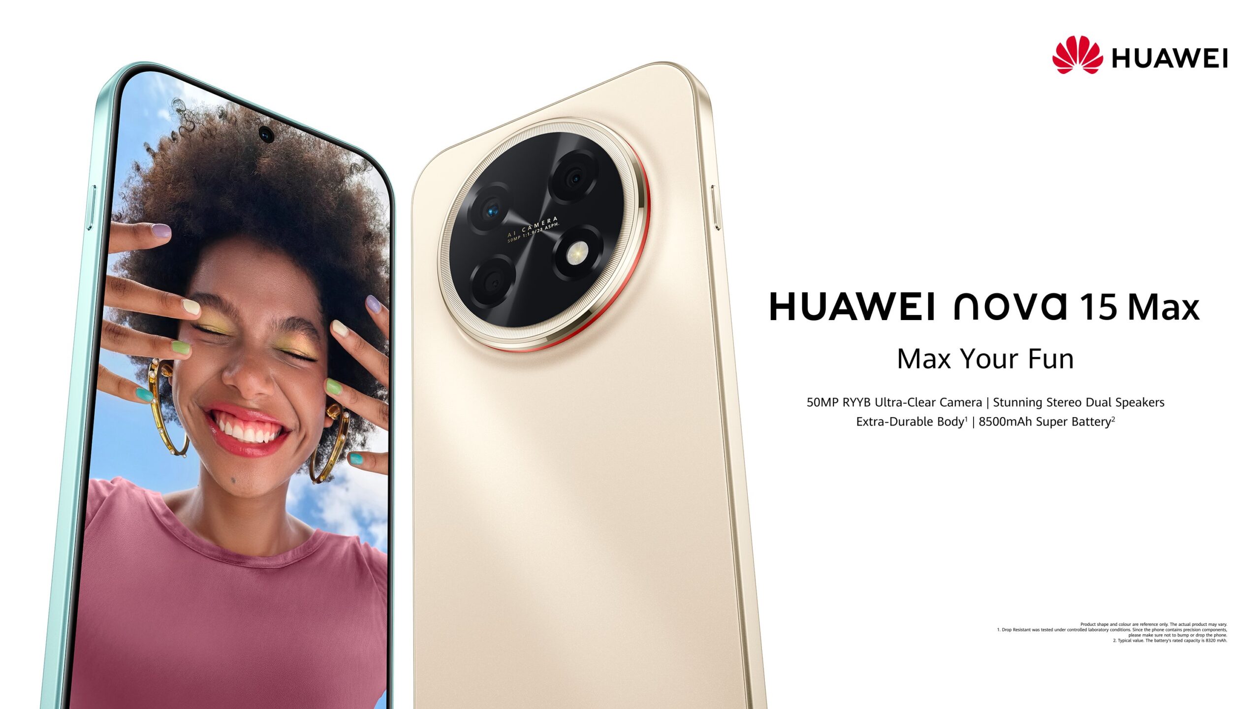Huawei Nova 15 Max teased with RYYB sensor, massive 8,500mAh battery ahead of May 7 global launch