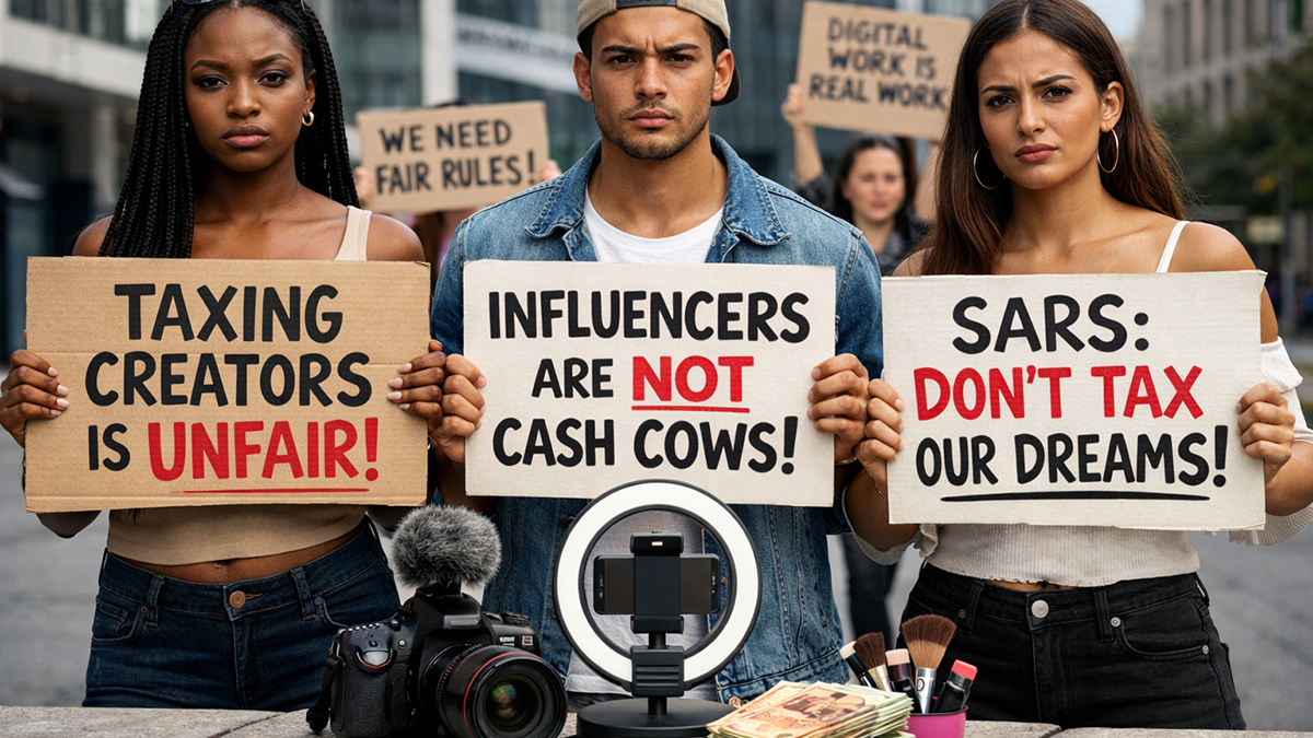 Influencers push back as SARS moves to tax digital earnings
