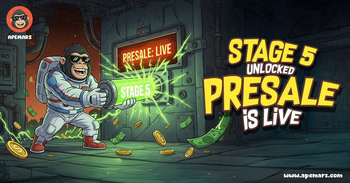 APEMARS Announces Progress Into Stage 5 of Ongoing Token Presale
