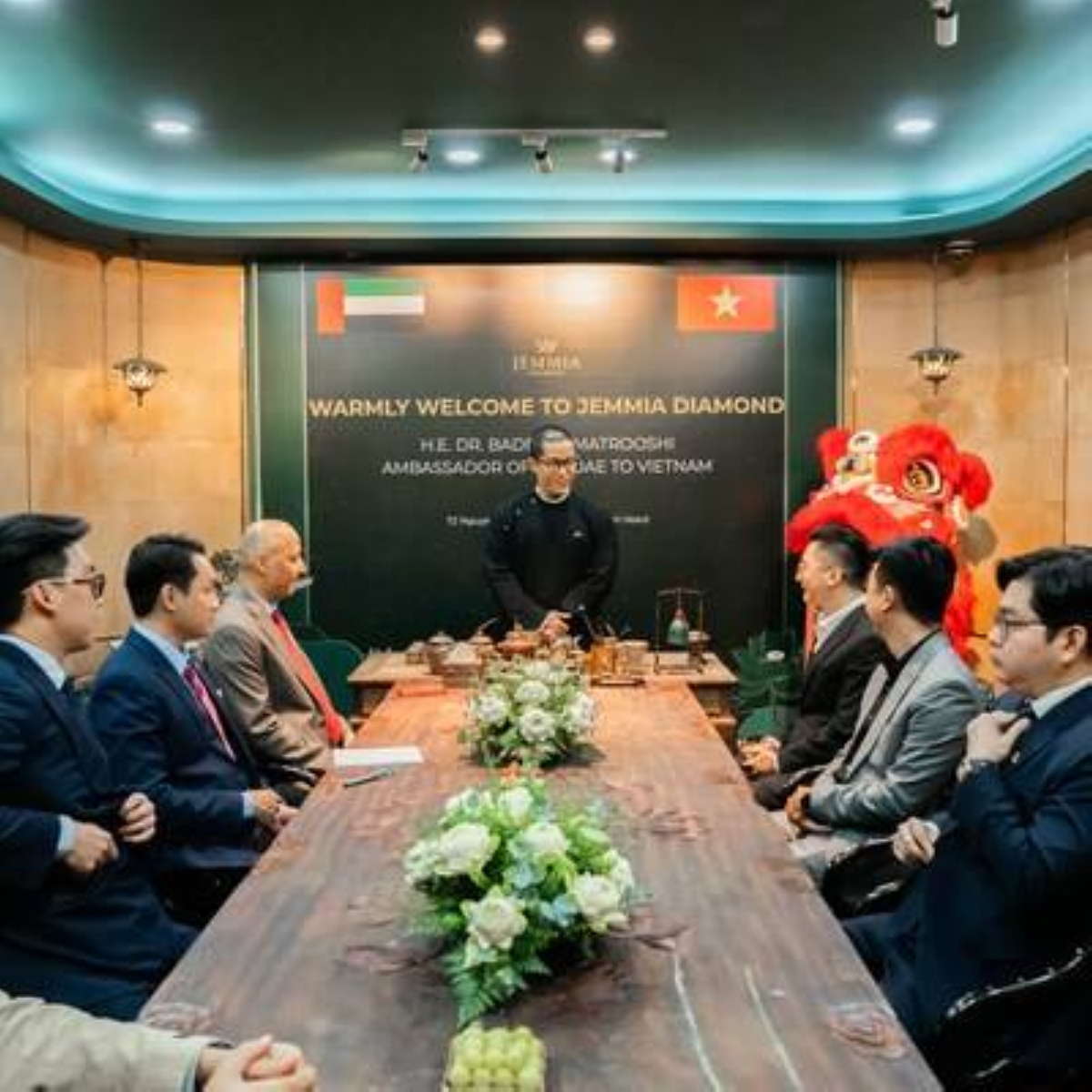 جيميا دايموند تستضيف حوار التواصل التجاري بين فيتنام والإمارات العربية المتحدة بمشاركة سفير دولة الإمارات العربية المتحدة في فيتنام