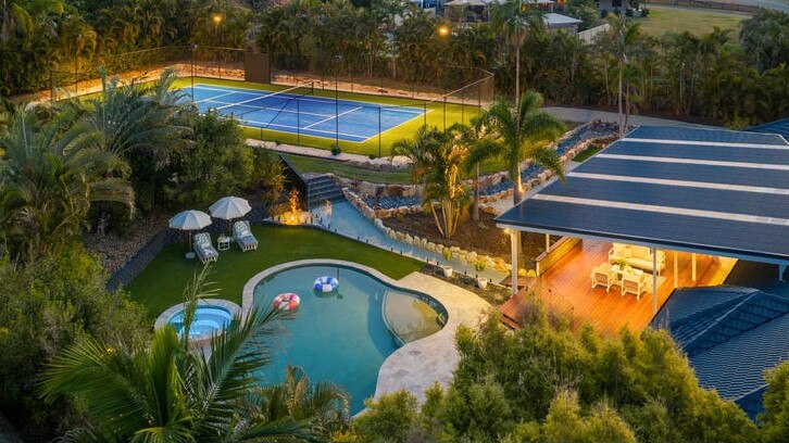 Gold Coast resort-style home with Australian Open-inspired tennis court hits market