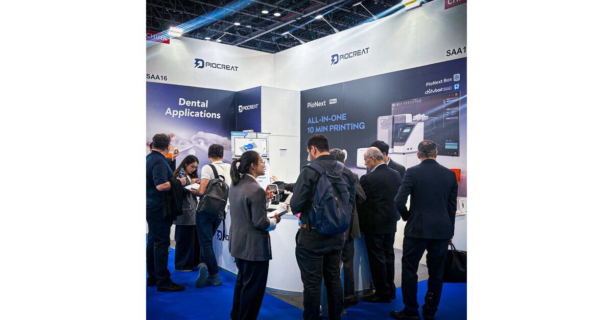 PioCreat Brings Chairside Dental 3D Printing Solutions to AEEDC Dubai 2026