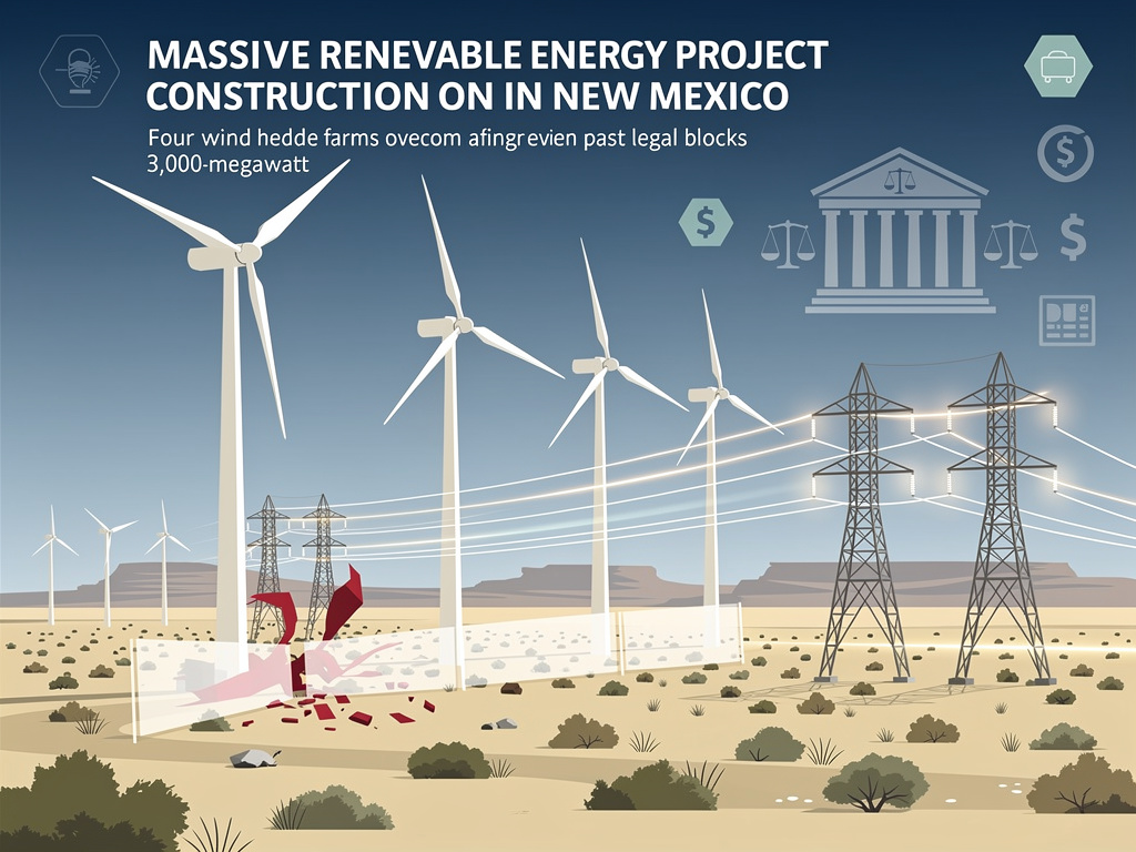 محكمة فدرالية تمهد الطريق لمشروع "سنزيا" لطاقة الرياح بعد تراجع إدارة ترامب.
